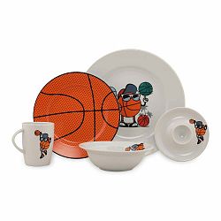 5-dielna detská porcelánová jedálenská súprava Kütahya Porselen Basketball