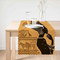 Behúň na stôl Minimalist Cushion Covers African Woman, 45 x 140 cm