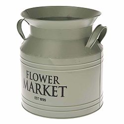 Béžový kovový kvetináč Dakls Flower Market, ø 20 cm