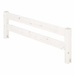 Biela bezpečnostná zábrana z borovicového dreva k posteli Flexa Classic, dĺžka 116 cm