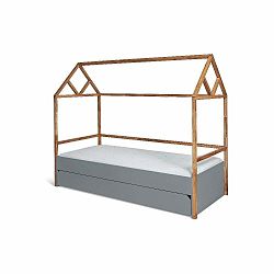 Biela detská posteľ so zásuvkou BELLAMY Lotta, 90 × 200 cm