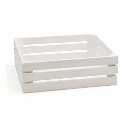 Biela škatuľa z jedľového dreva Bisetti Fir, 32 × 17 cm