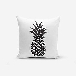 Čierno-biela obliečka na vankúš s bavlnou Minimalist Cushion Covers Black White Pineapple, 45 × 45 cm