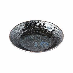 Čierno-sivý keramický hlboký tanier MIJ Pearl, ø 24 cm