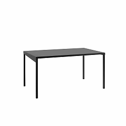 Čierny kovový jedálenský stôl CustomForm Obroos, 140 x 80 cm