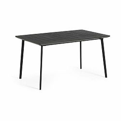 Čierny záhradný stôl Keter Metalea