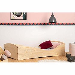 Detská posteľ z borovicového dreva Adeko Pepe Elk, 90 x 200 cm