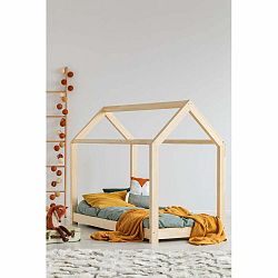 Domčeková detská posteľ z borovicového dreva 120x200 cm Mila M - Adeko