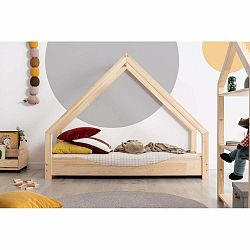 Domčeková detská posteľ z borovicového dreva Adeko Loca Elin, 90 x 180 cm
