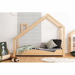 Domčeková posteľ z borovicového dreva Adeko Luna Adra, 90 x 180 cm