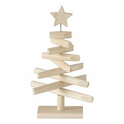 Drevený dekoratívny vianočný stromček Boltze Jobo, výška 26 cm