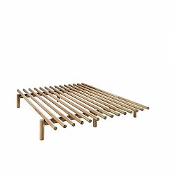 Dvojlôžková posteľ z borovicového dreva Karup Design Pace Natural, 160 x 200 cm
