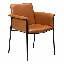 Hnedá jedálenská stolička z imitácie kože DAN-FORM Denmark Vale