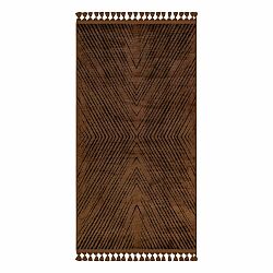 Hnedý umývateľný koberec 150x80 cm - Vitaus