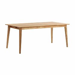 Matne lakovaný dubový jedálenský stôl Rowico Mimi, 180 x 90 cm