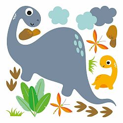 Nástenné detské samolepky Ambiance Cute Dinosaurus Stickers