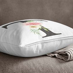 Obliečka na vankúš Minimalist Cushion Covers Floral Alphabet T, 45 x 45 cm