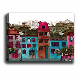 Obraz Tablo Center Colorful Houses, 60 × 40 cm