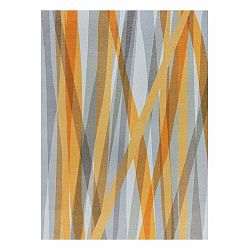 Oranžovo-sivý dvojvrstvový koberec Flair Rugs MATCH Isabella, 170 x 240 cm