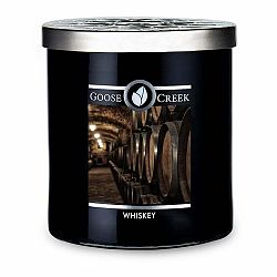 Pánska vonná sviečka v dóze Goose Creek Whiskey, 60 hodín horenia