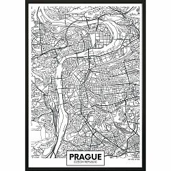 Plagát DecoKing Map Prague, 50 x 40 cm