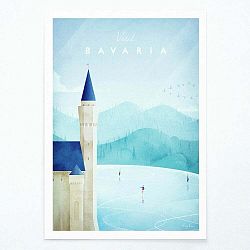 Plagát Travelposter Bavaria, A2