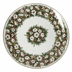 Porcelánový tanier s vianočným motívom Brandani Piatto Portata Batuffoli, ⌀ 30,5 cm