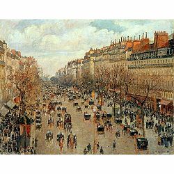 Reprodukcia obrazu Camille Pissarro - Boulevard Montmartre Eremitage, 90 × 70 cm