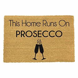 Rohožka z prírodného kokosového vlákna Artsy Doormats This Home Runs On Prosecco, 40 x 60 cm