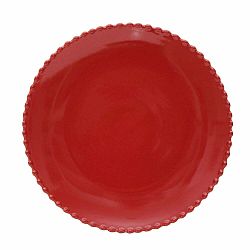 Rubínovočervený hlboký tanier z kameniny Costa Nova, ø 24,2 cm