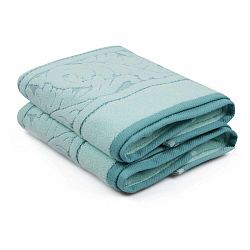 Sada 2 mentolovozelených bavlnených ručníku Sultan, 50 × 90 cm