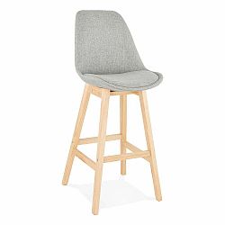 Sivá barová stolička Kokoon QOOP Mini, výška sedu 65 cm