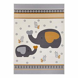Sivý detský koberec 170x120 cm Happy Elefant - Hanse Home