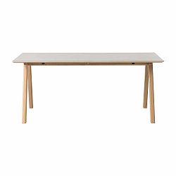 Sivý jedálenský stôl Unique Furniture Bilbao, 180 x 90 cm