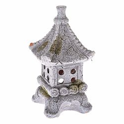 Sivý keramický svietnik Dakls Pagoda