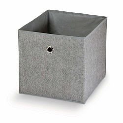 Sivý úložný box Domopak Stone, 45 x 40 cm