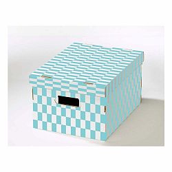 Súprava 2 škatúľ s viečkom z vlnitej lepenky Compactor Joy, 40 × 31 × 21 cm