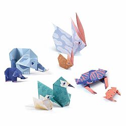 Súprava 24 origami papierov s návodom Djeco Family