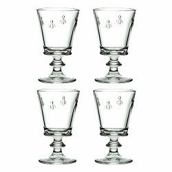 Súprava 4 sklenených pohárov La Rochère Abeille Lumina