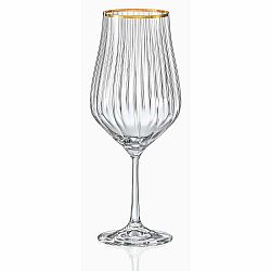 Súprava 6 pohárov na šampanské Crystalex Golden Celebration, 170 ml
