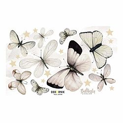 Súprava nástenných samolepiek v tvare motýľov Dekornik, 110 x 70 cn