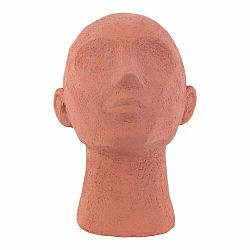Terakotovooranžová dekoratívna soška PT LIVING Face Art, výška 22,8 cm