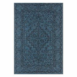 Tmavomodrý vonkajší koberec NORTHRUGS Tyros, 200 x 290 cm