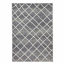 Tmavosivý koberec Zala Living Rhombe, 140 × 200 cm