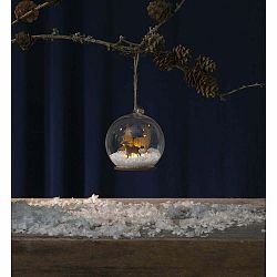 Vianočná závesná svetelná LED dekorácia Star Trading Fauna, ø 8 cm