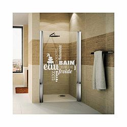 Vodoodolná samolepka do sprchy Ambiance Zen, 55 x 65 cm
