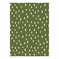 Zelený baliaci papier eleanor stuart No. 4 Christmas Trees