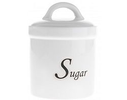 Cukornička Sugar, biela keramika%