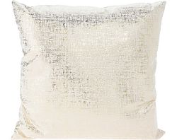 Dekoračný vankúš Cushion 45x45 cm, krémový lesklý%