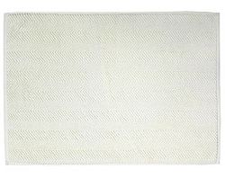 Kúpeľňová predložka Ocean, BIO bavlna, krémová, vlnkovaný vzor, 50x70 cm%